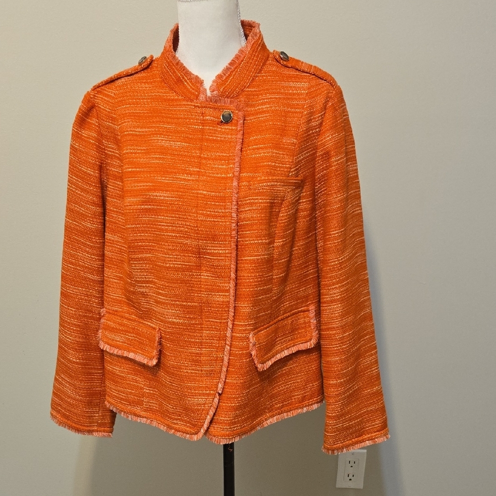 Chico's Vibrant Orange Blazer